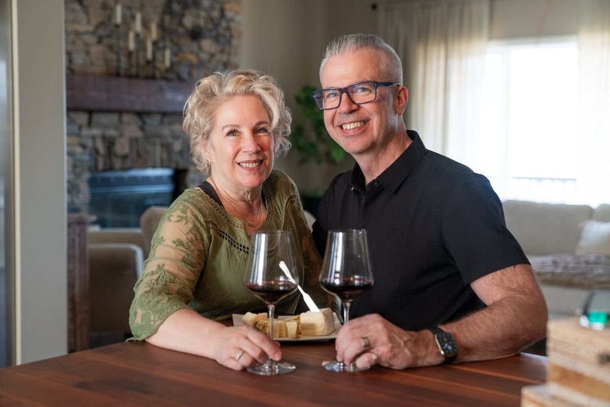 Tim Lacroix and his wife Tracy at home in Calgary